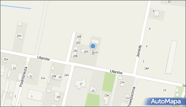 Stefanowo, Ułanów, 26, mapa Stefanowo