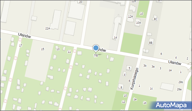 Stefanowo, Ułanów, 7/9, mapa Stefanowo