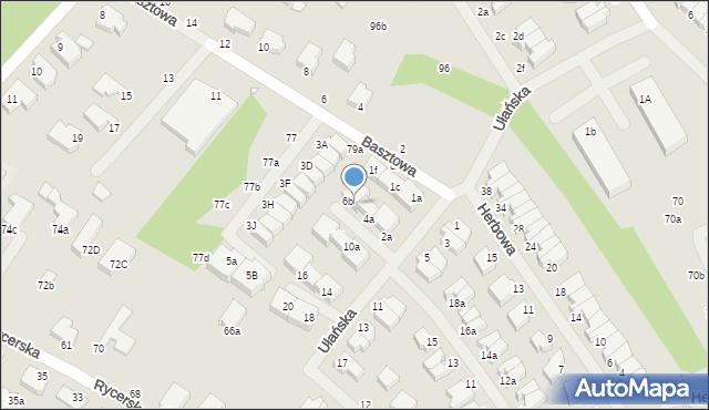 Świnoujście, Ułańska, 6a, mapa Świnoujście