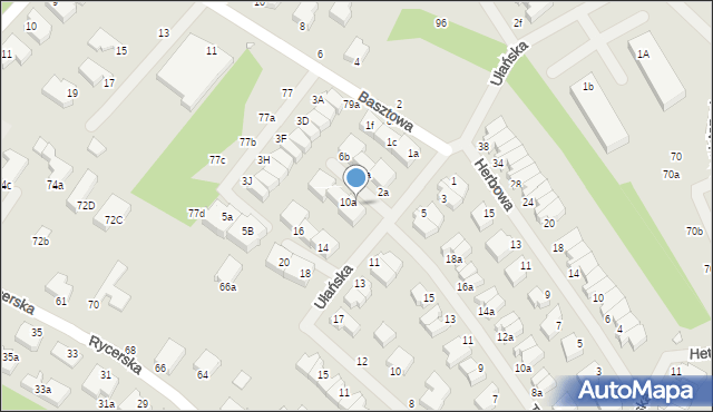 Świnoujście, Ułańska, 8b, mapa Świnoujście