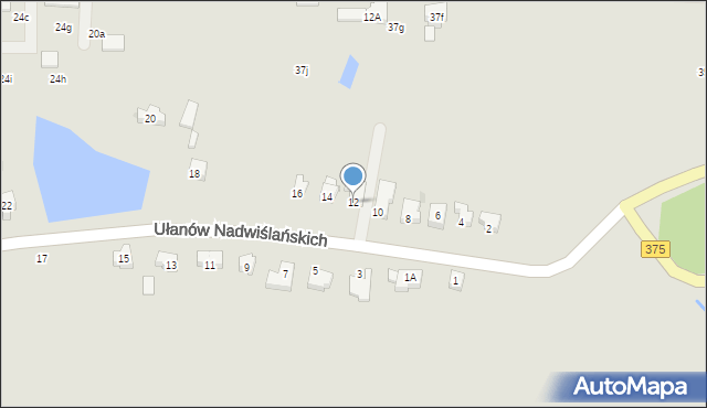 Szczawno-Zdrój, Ułanów Nadwiślańskich, 12, mapa Szczawno-Zdrój