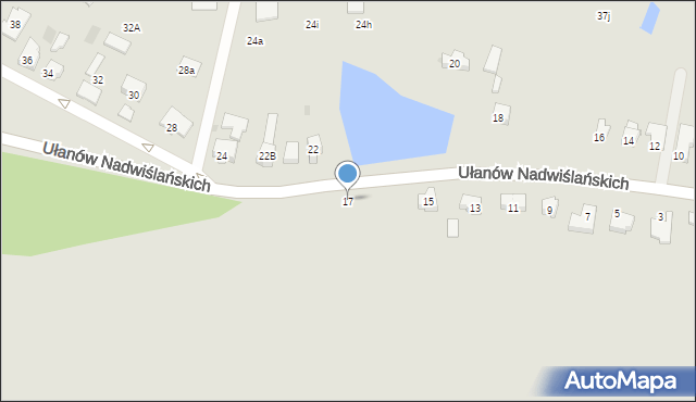 Szczawno-Zdrój, Ułanów Nadwiślańskich, 17, mapa Szczawno-Zdrój