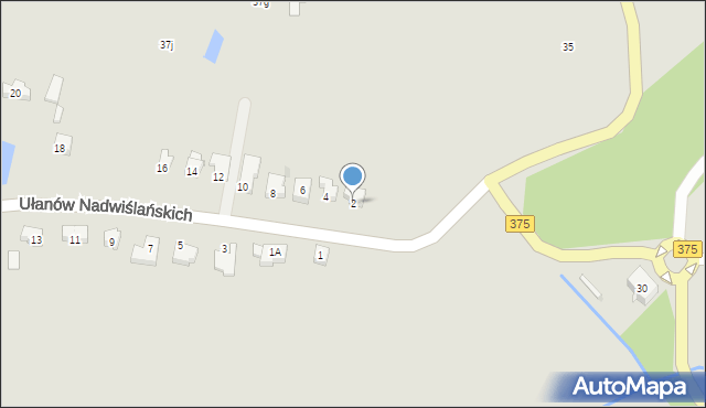 Szczawno-Zdrój, Ułanów Nadwiślańskich, 2, mapa Szczawno-Zdrój