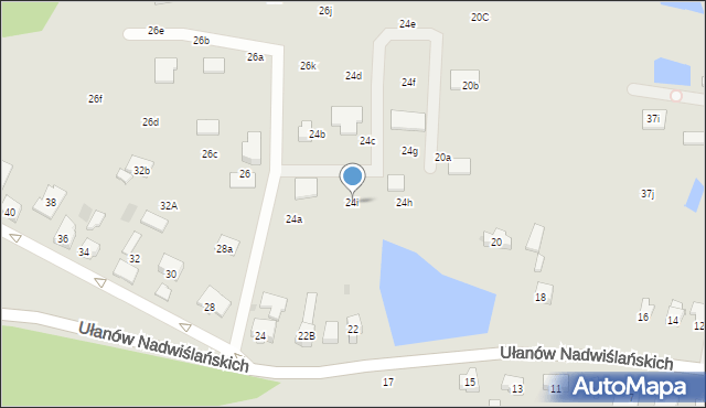 Szczawno-Zdrój, Ułanów Nadwiślańskich, 24i, mapa Szczawno-Zdrój