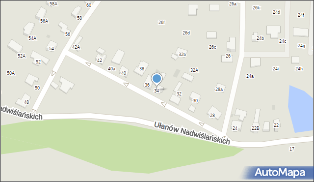 Szczawno-Zdrój, Ułanów Nadwiślańskich, 34, mapa Szczawno-Zdrój