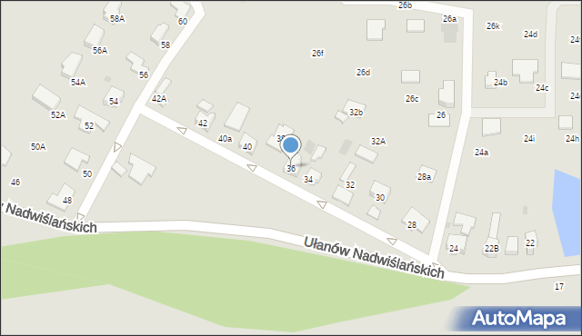 Szczawno-Zdrój, Ułanów Nadwiślańskich, 36, mapa Szczawno-Zdrój