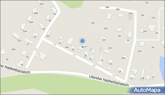 Szczawno-Zdrój, Ułanów Nadwiślańskich, 38, mapa Szczawno-Zdrój