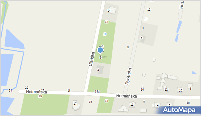 Tuszynek Majoracki, Ułańska, 6, mapa Tuszynek Majoracki
