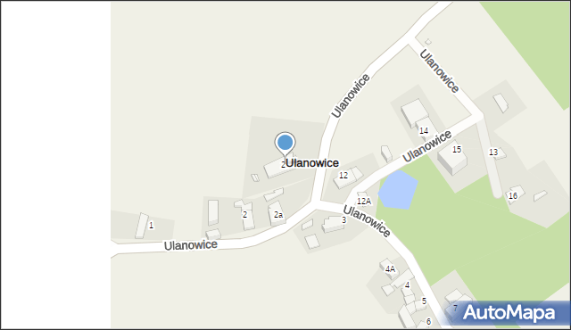 Ulanowice, Ulanowice, 2b, mapa Ulanowice