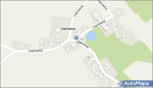 Ulanowice, Ulanowice, 3, mapa Ulanowice