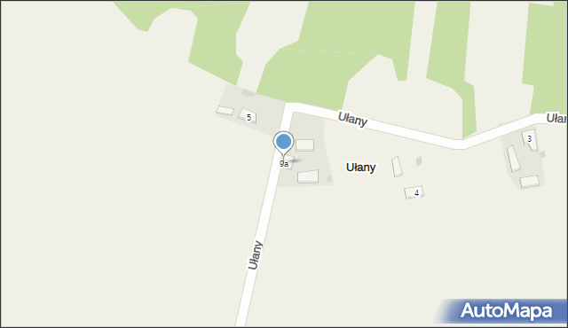 Ułany, Ułany, 9a, mapa Ułany
