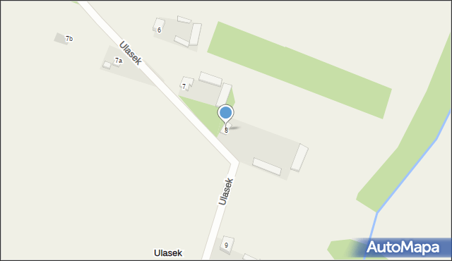 Ulasek, Ulasek, 8, mapa Ulasek