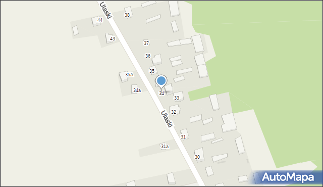 Ulaski, Ulaski, 34, mapa Ulaski