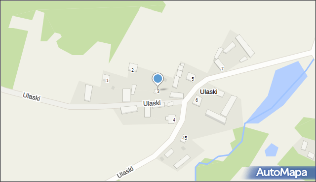 Ulaski, Ulaski, 3, mapa Ulaski