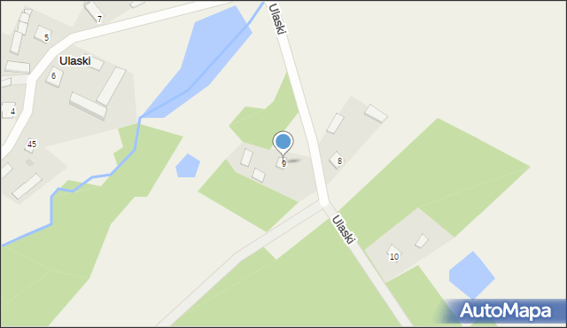 Ulaski, Ulaski, 9, mapa Ulaski