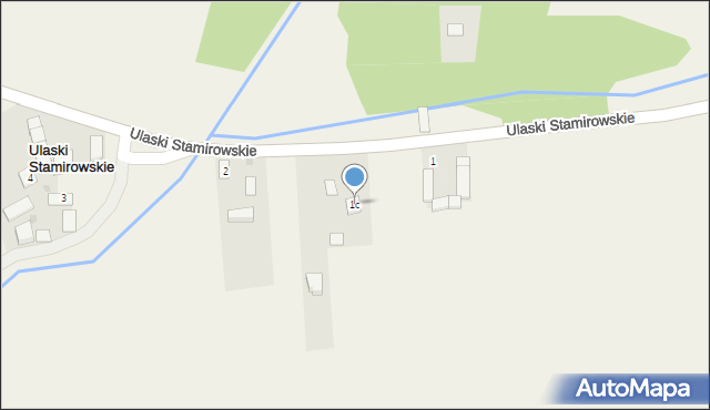 Ulaski Stamirowskie, Ulaski Stamirowskie, 1c, mapa Ulaski Stamirowskie