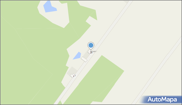 Ulaszewo, Ulaszewo, 18, mapa Ulaszewo