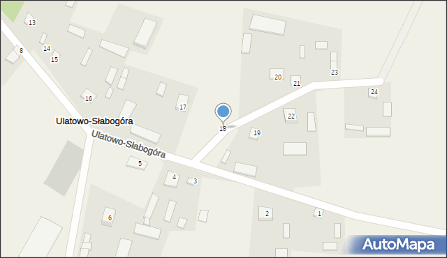Ulatowo-Słabogóra, Ulatowo-Słabogóra, 18, mapa Ulatowo-Słabogóra