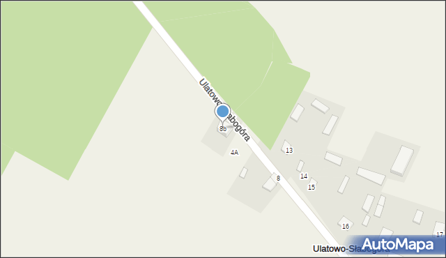 Ulatowo-Słabogóra, Ulatowo-Słabogóra, 8b, mapa Ulatowo-Słabogóra