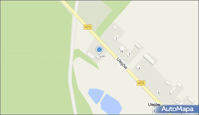 Ulejów, Ulejów, 1a, mapa Ulejów