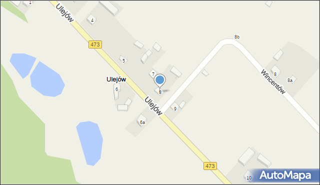 Ulejów, Ulejów, 8, mapa Ulejów