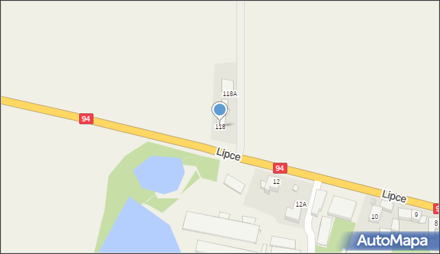 Ulesie, Ulesie, 118, mapa Ulesie