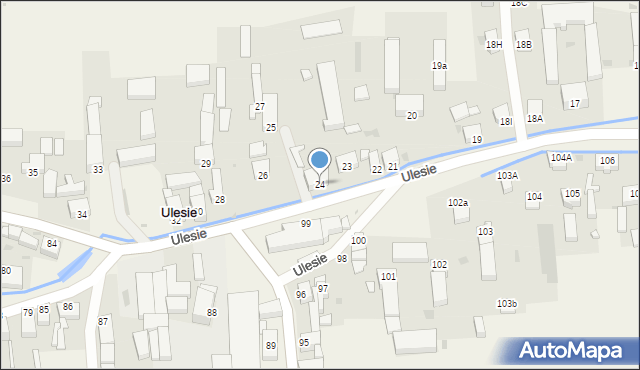 Ulesie, Ulesie, 24, mapa Ulesie