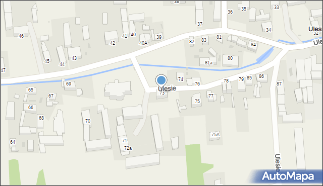 Ulesie, Ulesie, 73, mapa Ulesie