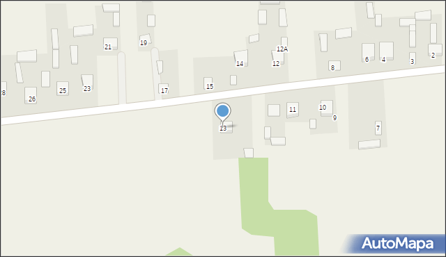 Ułęż, Ułęż, 13, mapa Ułęż