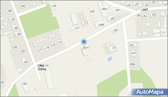 Ułęż, Ułęż, 172, mapa Ułęż