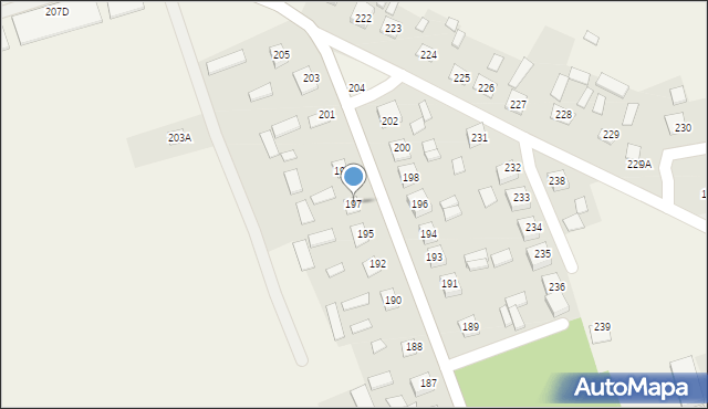 Ułęż, Ułęż, 197, mapa Ułęż