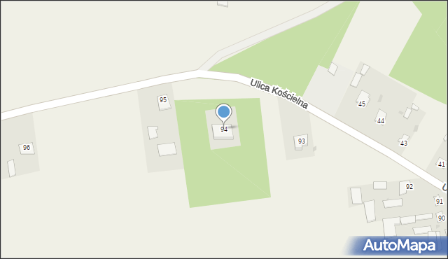 Ulica Kościelna, Ulica Kościelna, 94, mapa Ulica Kościelna