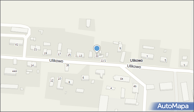 Ulikowo, Ulikowo, 11, mapa Ulikowo