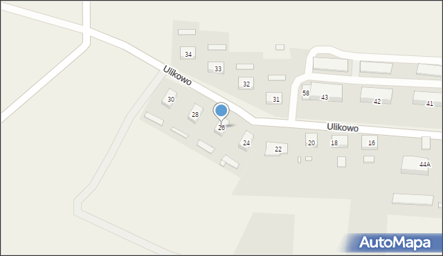 Ulikowo, Ulikowo, 26, mapa Ulikowo