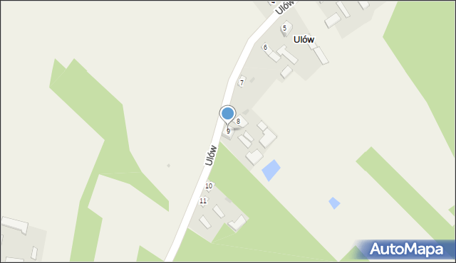 Ulów, Ulów, 9, mapa Ulów