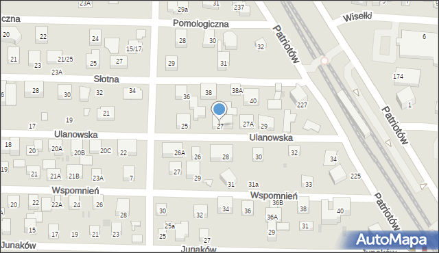 Warszawa, Ulanowska, 27, mapa Warszawy