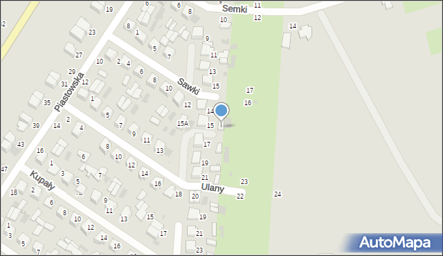 Włodawa, Ulany, 15b, mapa Włodawa