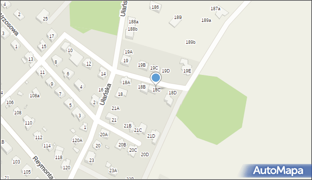 Zgorzelec, Ułańska, 18C, mapa Zgorzelec