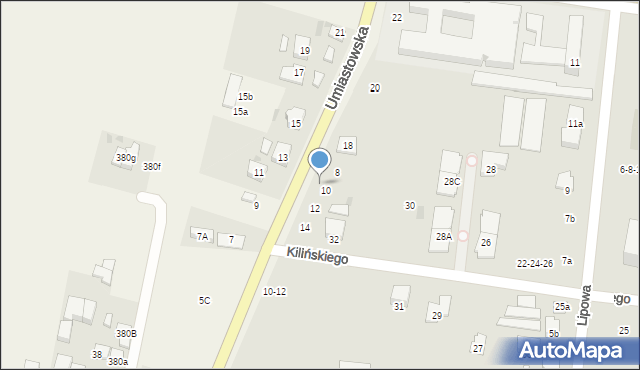 Ożarów Mazowiecki, Umiastowska, 16, mapa Ożarów Mazowiecki
