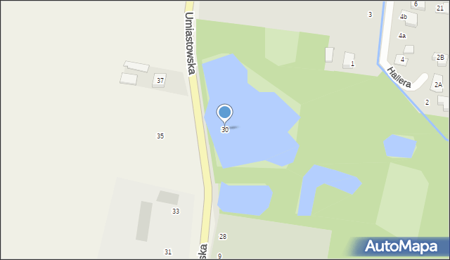 Ożarów Mazowiecki, Umiastowska, 30, mapa Ożarów Mazowiecki