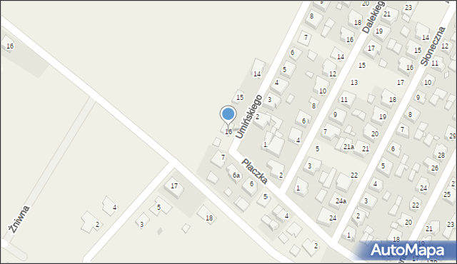 Pępowo, Umińskiego, gen., 16, mapa Pępowo