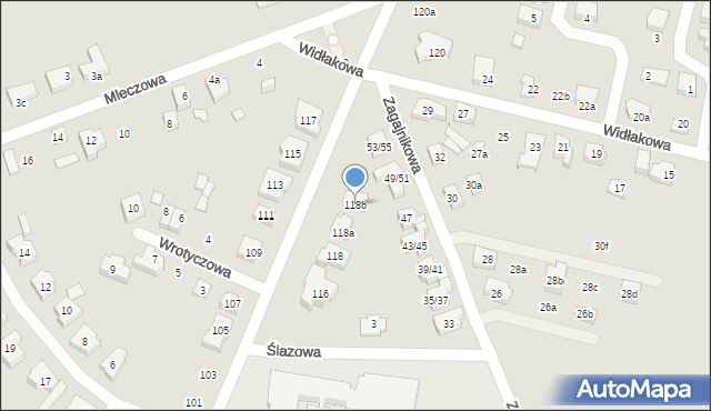 Poznań, Umultowska, 118b, mapa Poznania