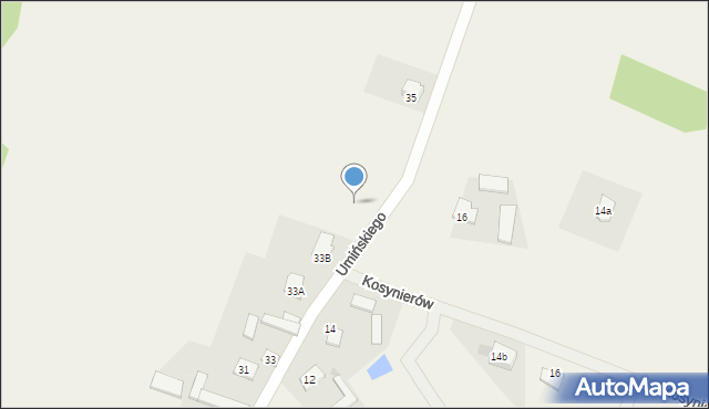 Stare Proboszczewice, Umińskiego Jana Nepomucena, gen., 33c, mapa Stare Proboszczewice