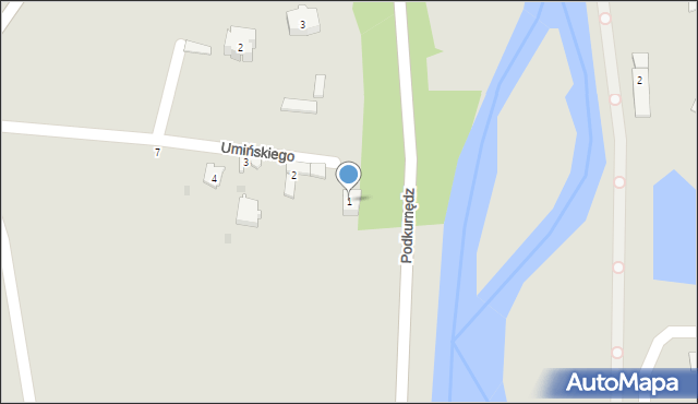 Sulejów, Umińskiego Jana, ks., 1, mapa Sulejów