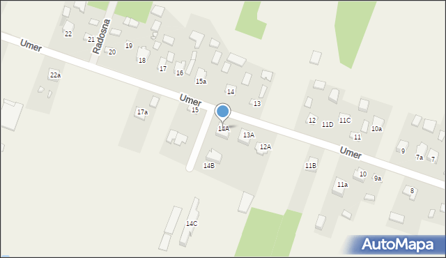 Umer, Umer, 14A, mapa Umer