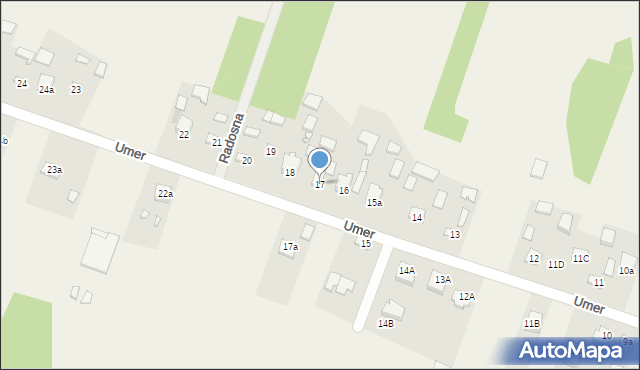 Umer, Umer, 17, mapa Umer