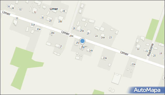 Umer, Umer, 25b, mapa Umer