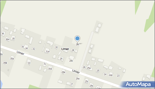 Umer, Umer, 28c, mapa Umer
