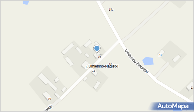 Umienino, Umienino-Nagietki, 16, mapa Umienino