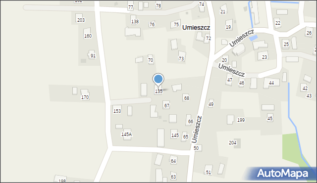 Umieszcz, Umieszcz, 135, mapa Umieszcz